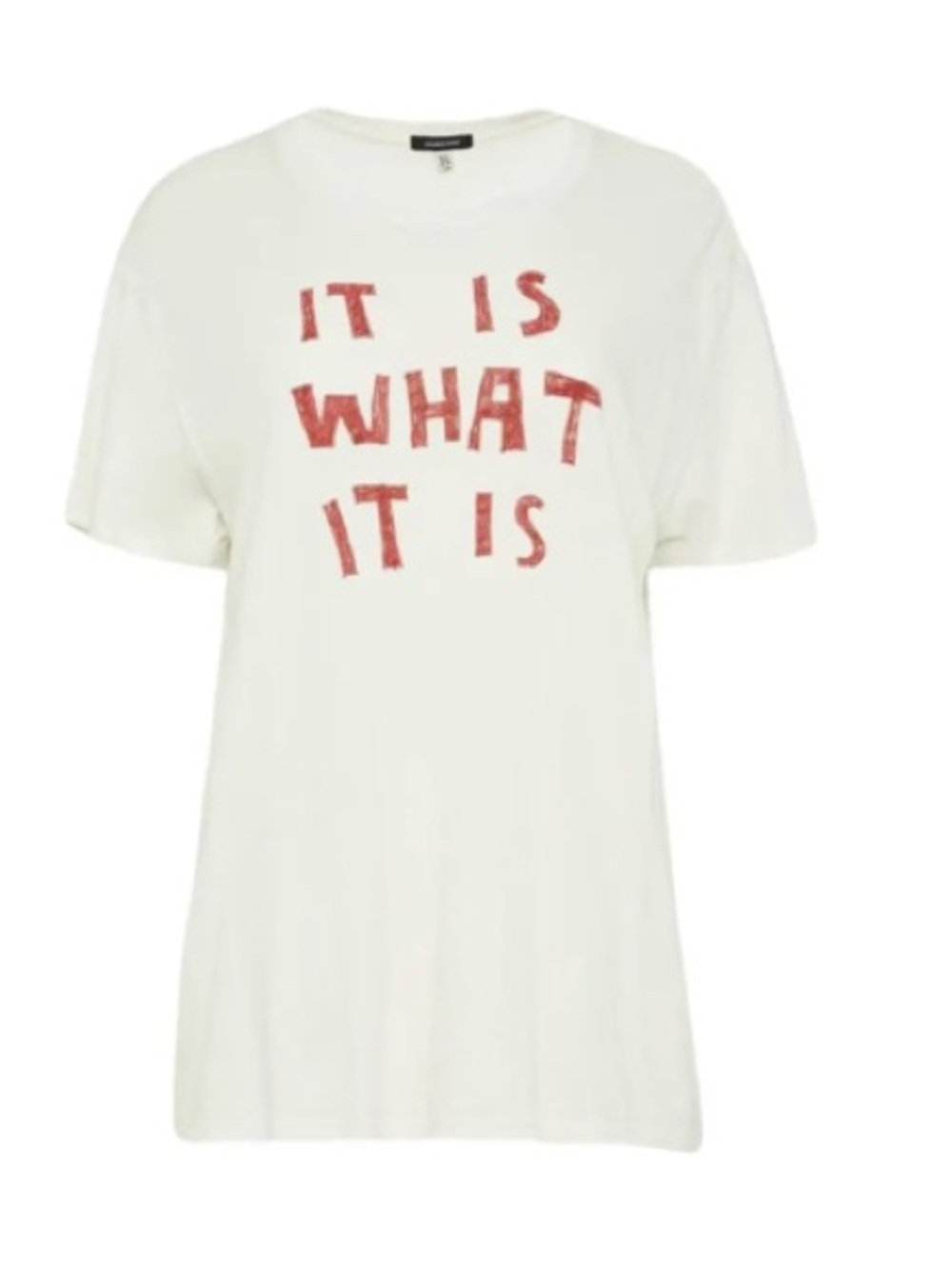 R13 Cream Graphic Tee with Red Lettering - Picture 2 of 6